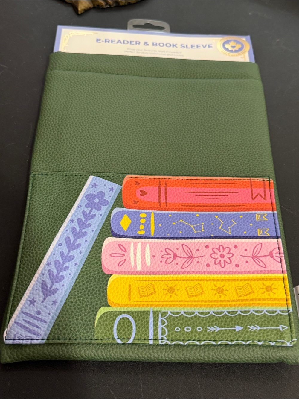 Hobbry e-reader & book sleeve faux leather 11.5” x 8.5”